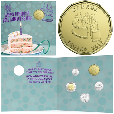 2018 Canada Birthday Gift Set with Special Loon Dollar
