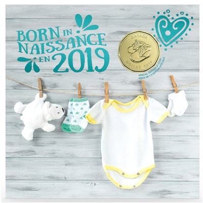 2019 Canada Baby Gift Set with Baby Shoes Loon