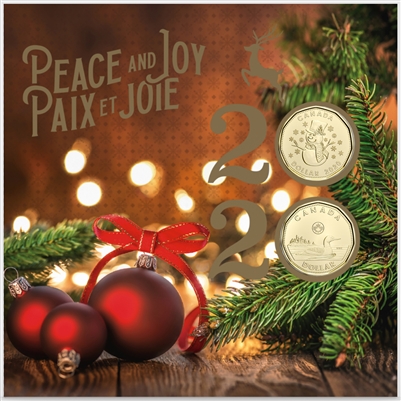 2020 Canada Holiday Christmas Gift Coin Set