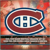 2006 Canada Montreal Canadiens NHL Coin Set with Colourized 25-Cents.
