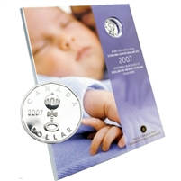 2007 Canada Baby Lullabies Loonie Silver Dollar with CD