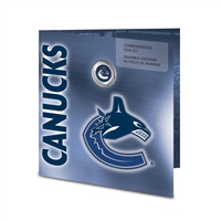 2008 Canada Vancouver Canucks NHL Coin Set with Colourized Dollar