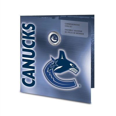 2008 Canada Vancouver Canucks NHL Coin Set with Colourized Dollar