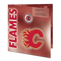 2008 Canada Calgary Flames NHL Coin set with Colourized Dollar.