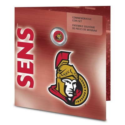 2008 Canada Ottawa Senators NHL Coin Set with Colourized Dollar.