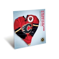 2009 Calgary Flames NHL Coin Set with $1 coloured jersey.