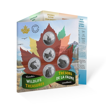 2019 50-cent Canada's Wildlife Treasures 5-coin Set