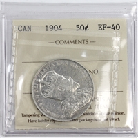 1904 Canada 50-cents ICCS Certified EF-40