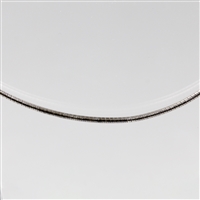 Lady's Sterling Silver Choker-Style Necklace - 17"
