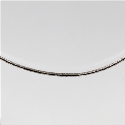 Lady's Sterling Silver Choker-Style Necklace - 17"