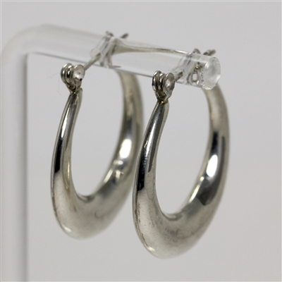Lady's Sterling Silver Hoop Earrings