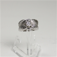 Lady's Sterling Silver Statement Ring - Size 6 1/2