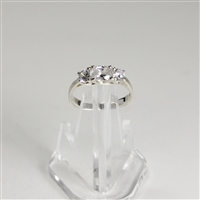 Lady's Sterling Silver Trinity Ring - Size 7