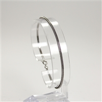 Lady's Sterling Silver Square Foxtail Bracelet - 7 1/2"