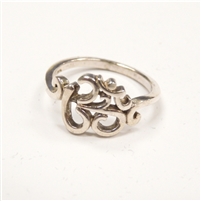 Sterling Silver Scrolling Ring - Size 6