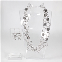 Lady's Silver Tone "Fifth Avenue Collection - Make Your World Spin" Set