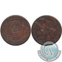 1861 New Brunswick 1-cent Extra Fine (EF-40)