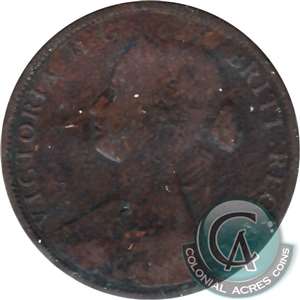 1861 New Brunswick 1-cent Good (G-4)
