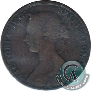 1864 Short 6 New Brunswick 1-cent Good (G-4)