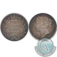 1864 New Brunswick 20-cents Extra Fine (EF-40) $