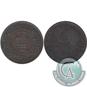 1864 Nova Scotia 1/2 Cent VF-EF (VF-30)