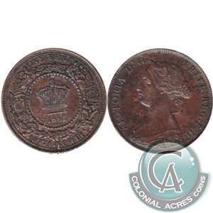 1861 Large Bud Nova Scotia 1-cent Extra Fine (EF-40)