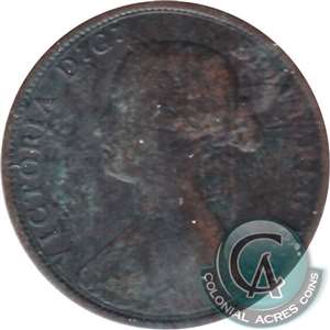 1861 Large Bud Nova Scotia 1-cent G-VG (G-6)