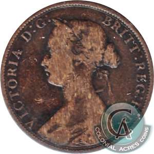 1861 Large Bud Nova Scotia 1-cent Very Good (VG-8)
