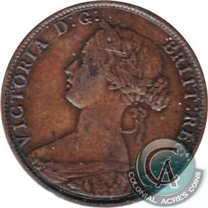 1861 Small Bud Nova Scotia 1-cent F-VF (F-15)