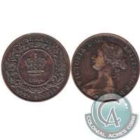 1864 Nova Scotia 1-cent Very Fine (VF-20)