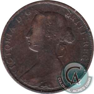 1864 Nova Scotia 1-cent VG-F (VG-10)