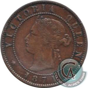 1871 Prince Edward Island 1-cent Very Fine (VF-20)