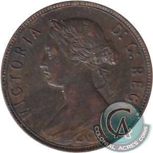 1873 Newfoundland 1-cent VF-EF (VF-30) $