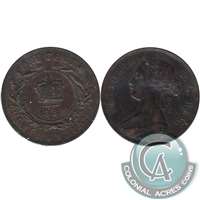 1880 R.0 E.D. Newfoundland 1-cent Very Fine (VF-20)
