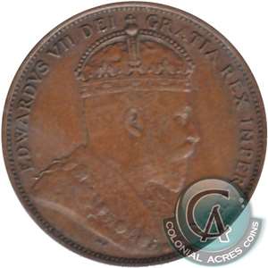 1907 Newfoundland 1-cent Extra Fine (EF-40)