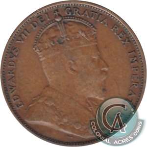 1907 Newfoundland 1-cent VF-EF (VF-30)