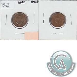 1941C Newfoundland 1-cent Almost Uncirculated (AU-50)