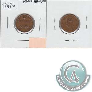 1943C Newfoundland 1-cent UNC+ (MS-62)