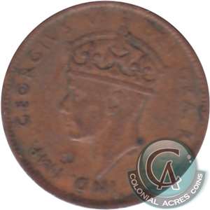 1944C Newfoundland 1-cent F-VF (F-15)