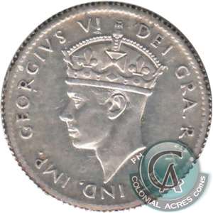 1941C Newfoundland 5-cents Almost Uncirculated (AU-50)