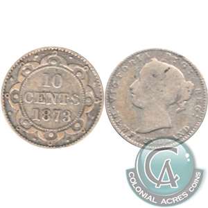 1873 Newfoundland 10-cents Good (G-4) $