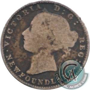 1888 Newfoundland 10-cents G-VG (G-6) $