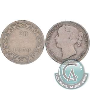 1870 Newfoundland 20-cents About Good (AG-3)