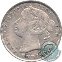 1881 Newfoundland 20-cents Fine (F-12)