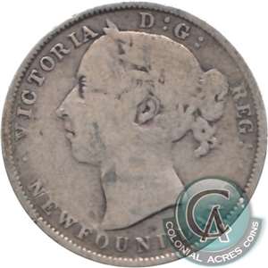 1882H Newfoundland 20-cents G-VG (G-6)