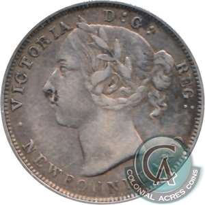 1894 Obv. 1 Newfoundland 20-cents Very Fine (VF-20) $