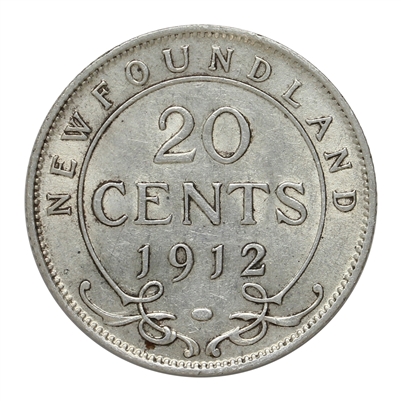 1912 Newfoundland 20-cents Extra Fine (EF-40) $