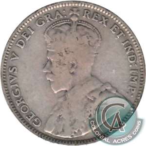 1912 Newfoundland 20-cents Very Good (VG-8)
