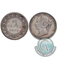 1872H Newfoundland 50-cents Very Good (VG-8)