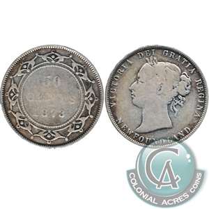 1873 Newfoundland 50-cents Good (G-4)